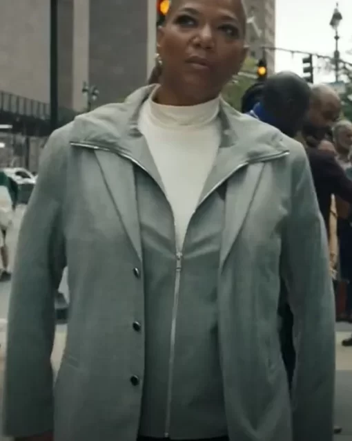 The Equalizer S02 Robyn McCall Grey Hooded Blazer