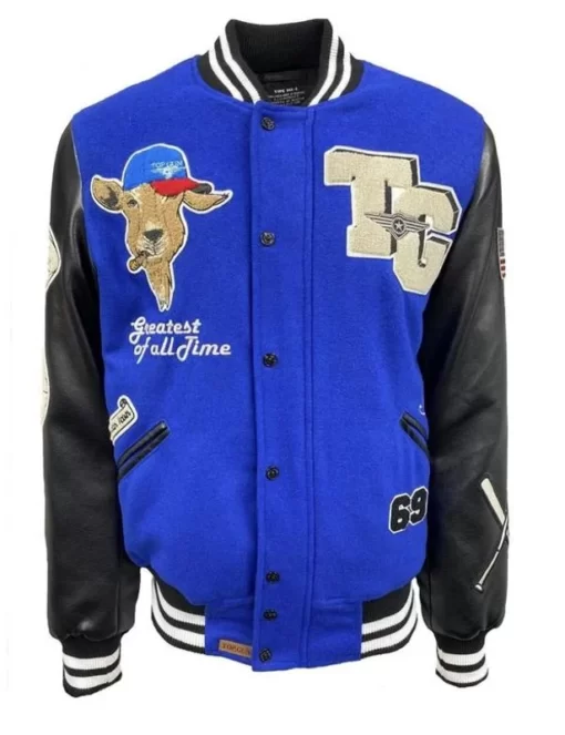 Top Gun Blue Flying Goat Wool Jacket