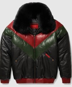 V BOMBER LEATHER JACKETS