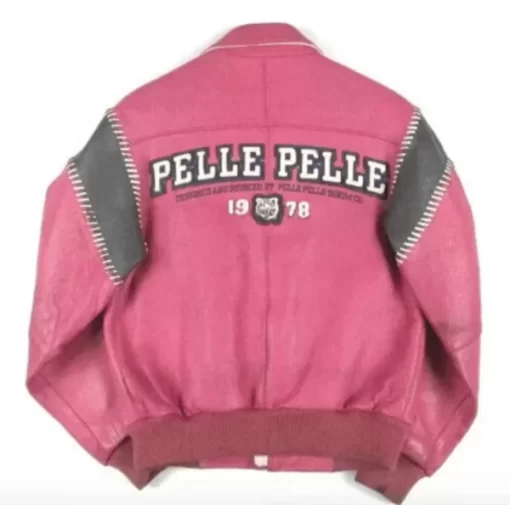 Vintage Pink Pelle Pelle Leather Jacket 2022