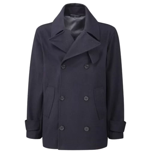 Wool-Naval-Mens-Blue-Peacoat