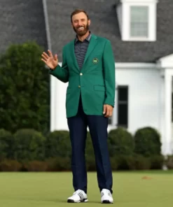 American-Professional-Golfer-Dustin-Johnson-Green-Jacket-Masters-Ceremony
