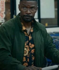Day Shift 2022 Jamie Foxx Green Jacket 2022