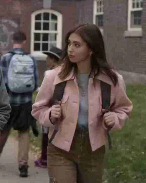 Lilia Buckingham Hocus Pocus 2 Light Pink Wool Jacket