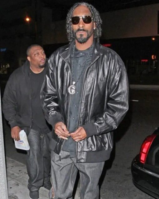 Snoop Dogg Black Leather Jacket