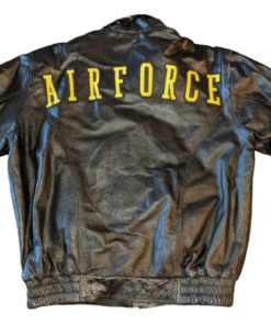 Vintage-Air-Force-Black-Leather-Jacket