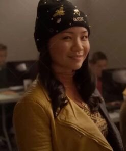 Fakes 2022 Jennifer Tong Mustard Leather Jacket