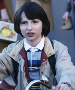Finn Wolfhard Stranger Things Off White Jacket 2022
