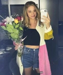 Look Both Ways 2022 Lili Reinhart Corduroy Coat