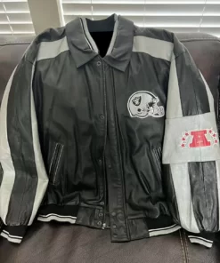 NFL Oakland Raiders Football Leather Jacket