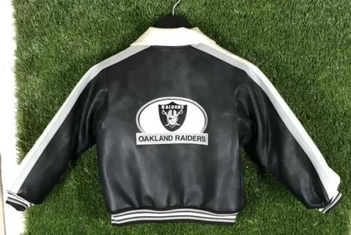 NFL Oakland Raiders Multicolor Leather Jacket 2022