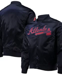 Atlanta Braves Pro Standard Wordmark Satin Full-snap Jacket