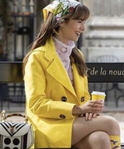 Emily In Paris Season 03 Emily Cooper Yellow Coat