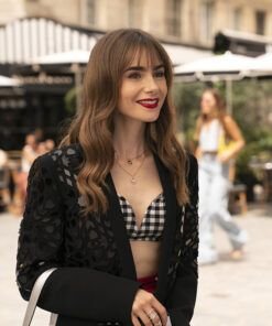 Emily In Paris Season 03 Lily Collins Black Blazer