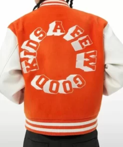 Orange Block Logo A Few Good Kids Varsity Jacket 2022