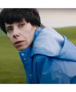 Sally Hawkins The Lost King Blue Cotton Coat