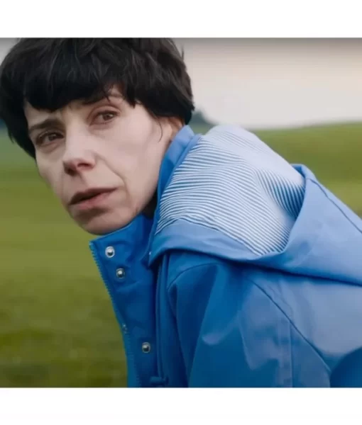 Sally Hawkins The Lost King Blue Cotton Coat