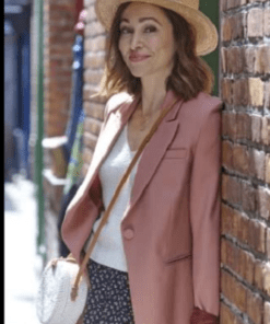 The Wedding Veil Autumn Reeser Pink Blazer