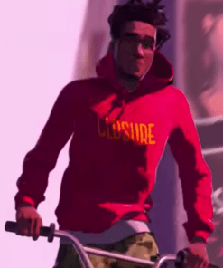 jabari entergalactic kid cudi closure red hoodie