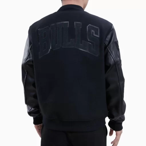 Men’s Chicago Bulls Triple Black Jacket