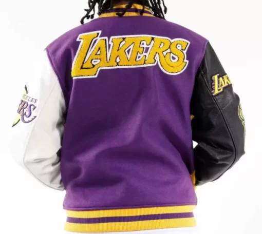 NBA Los Angeles Lakers Logo Varsity Jacket 2022