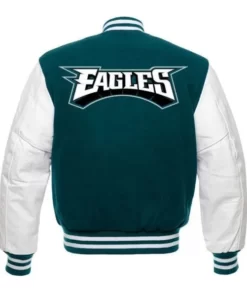 Philadelphia Eagles Green and White Varsity Jacket 2022