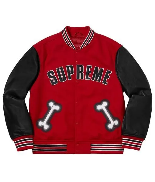 Supreme Bone Varsity Jacket