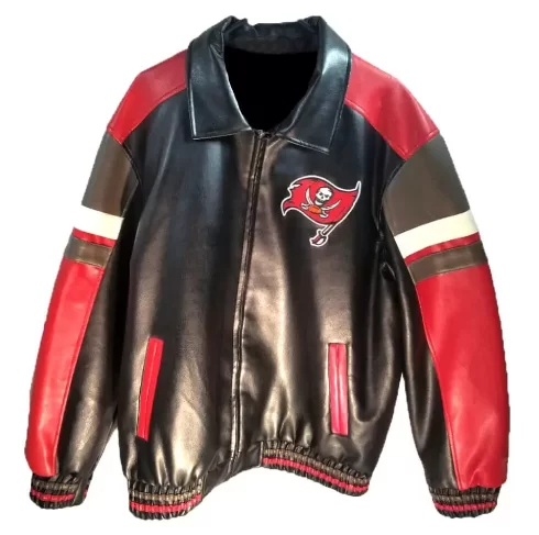 Vintage Tampa Bay Buccaneers Football Leather Jacket