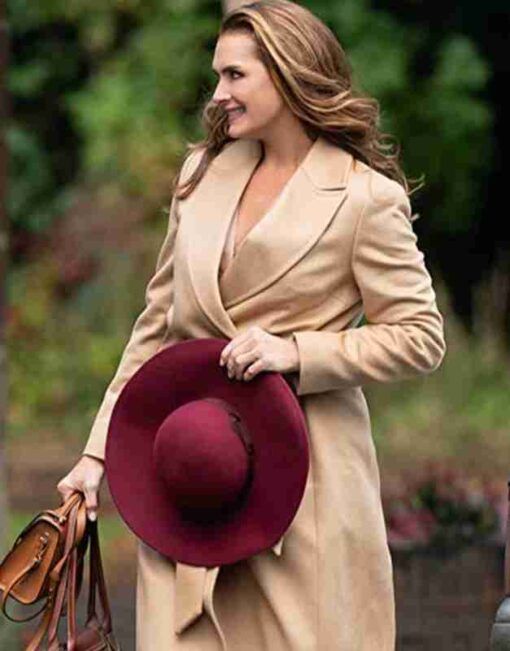 A-Castle-For-Christmas-2021-Brooke-Shields-Trench-Coat