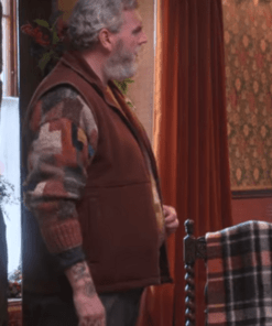 A Castle For Christmas Brown Vest