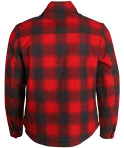 Christmas-With-The-Campbells-Justin-Long-Wool-Blend-Red-Jacket