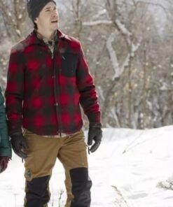 Christmas With The Campbells Justin Long Check Jacket