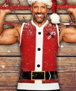 Red One Dwayne Johnson Christmas Vest