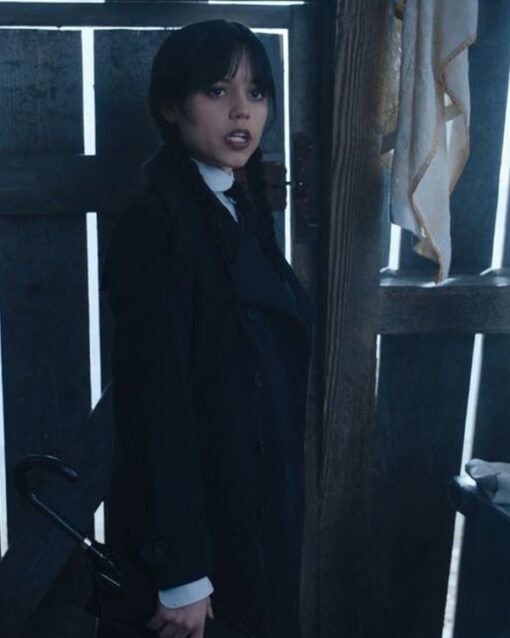 Wednesday-Jenna-Ortega-Long-Trench-Coat