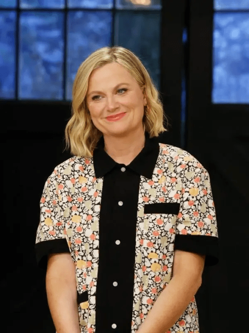Baking-It-S02-Amy-Poehler-Floral-Bowling-Shirt