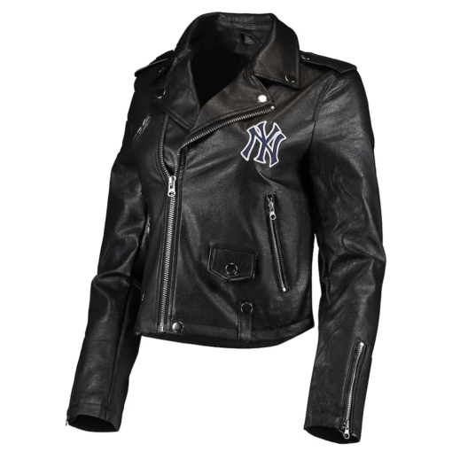 Biker-NY-Yankees-Black-Leather-Jacket