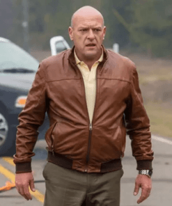 Dean-Norris-Breaking-Bad-Brown-Bomber-Leather-Jacket