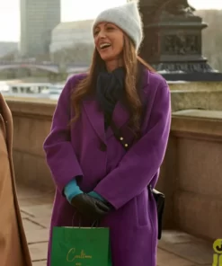 Jolly-Good-Christmas-Reshma-Shetty-Purple-Coat