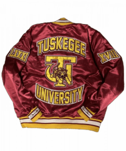 Mens-Tuskegee-University-Satin-Burgundy-Jackets