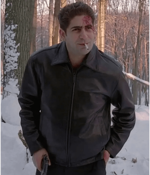 Michael-Imperioli-The-Sopranos-Brown-Leather-Jacket