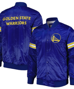 Pick-Roll-Golden-State-Warriors-Royal-Satin-Jacket