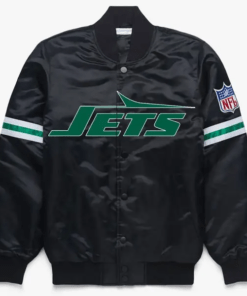 Starter-New-York-Jets-Black-Satin-Jacket