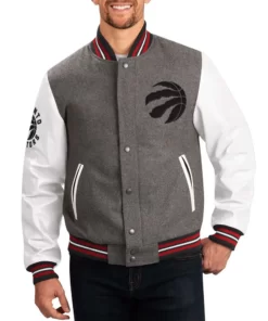 Toronto-Raptors-Varsity-Gray-and-White-Jacket