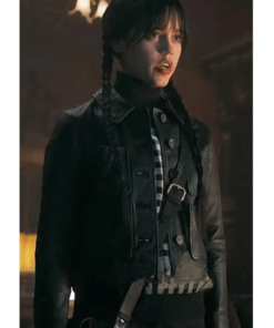 Wednesday-Addams-Black-Leather-Jacket-1