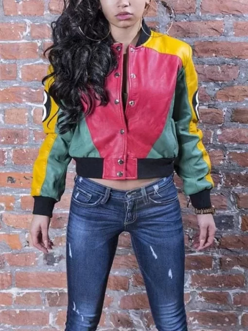 Womens-8-Ball-Pool-Leather-Bomber-Jacket
