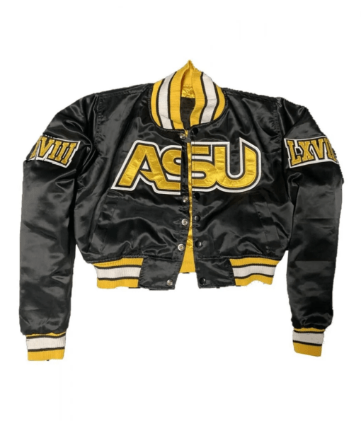 Womens-Alabama-State-University-Cropped-Black-Jacket