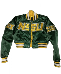 Womens-Cropped-Norfolk-State-University-Green-Jacket