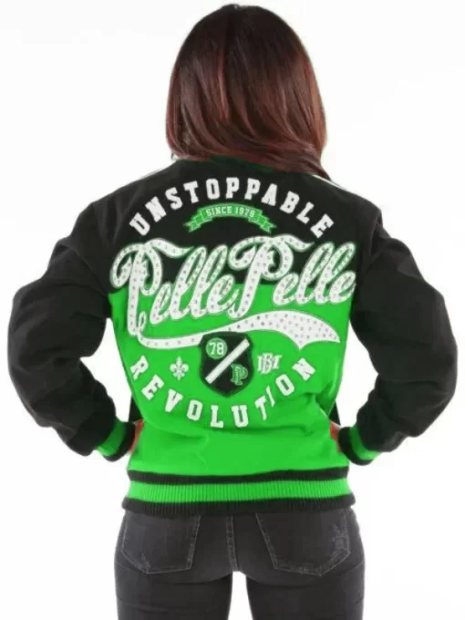 Womens-Pelle-Pelle-Unstoppable-Green-Jacket