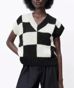 zara-plaid-checkered-knit-vest-sweater