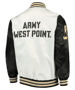 Army-Black-Knights-White-and-Black-Satin-Jacket-
